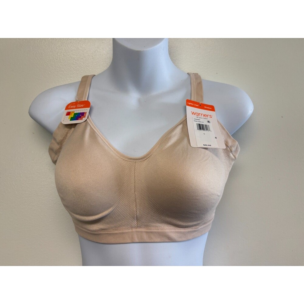 Large Warners Easy Does It Bra UnderarmSmoothing with Seamless Stretch Wireless